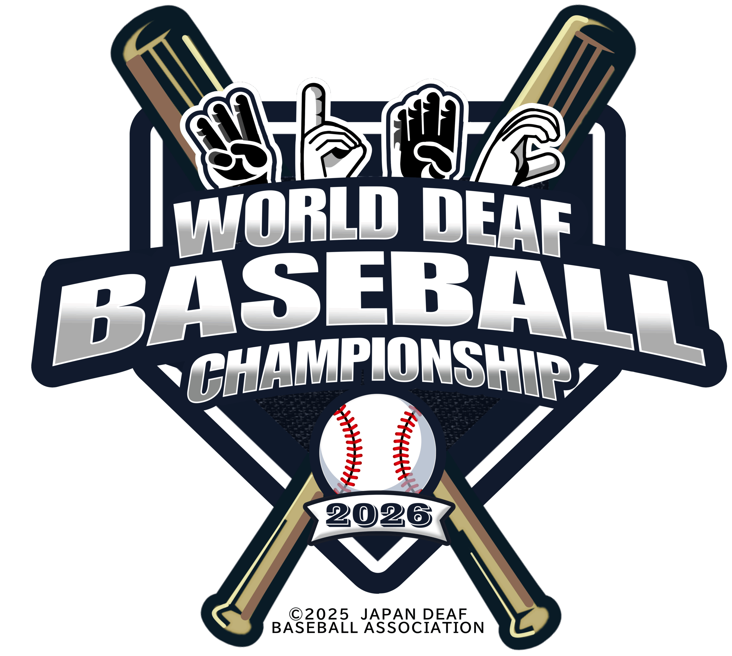 世界ろう野球大会2026ロゴ